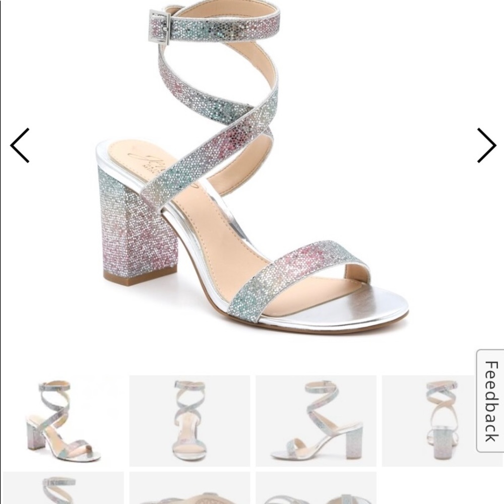 NWT Brand New Jewel Badgley Mischka Heels in Box